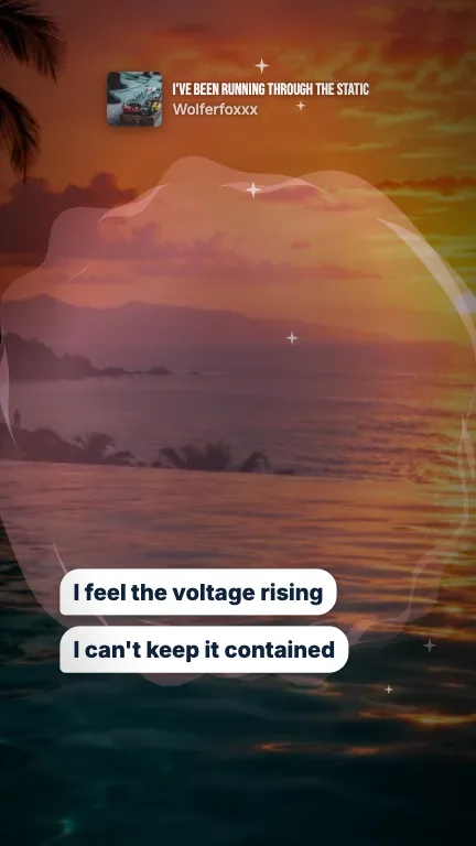 Messages lyric video style: a still from its sample