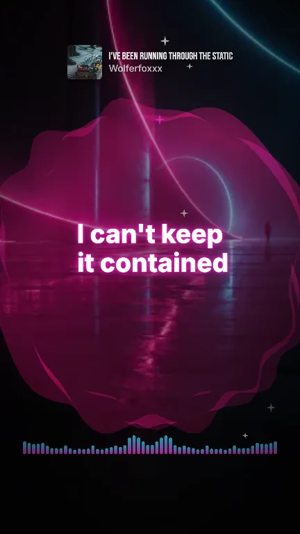 Neon lyric style