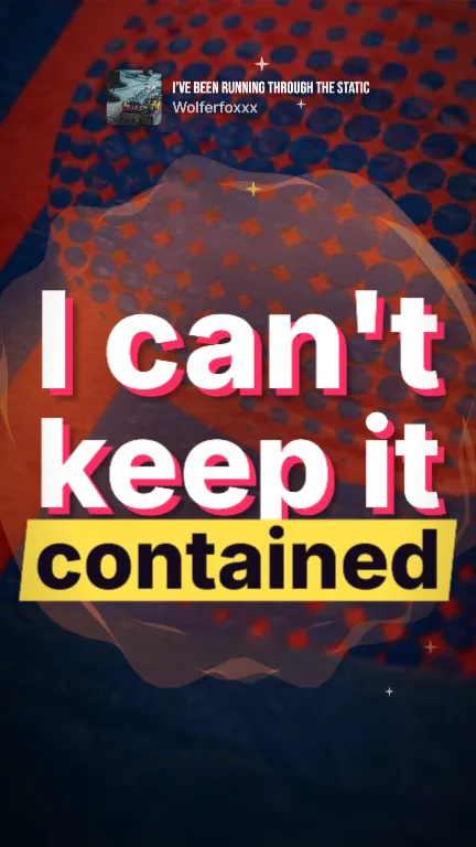 Pop art lyric video style: a still from its sample