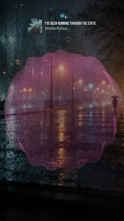 Smoke lyric video style: a still from its sample