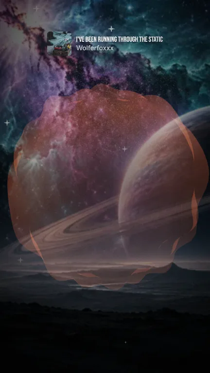 Stardust lyric video style: a still from its sample